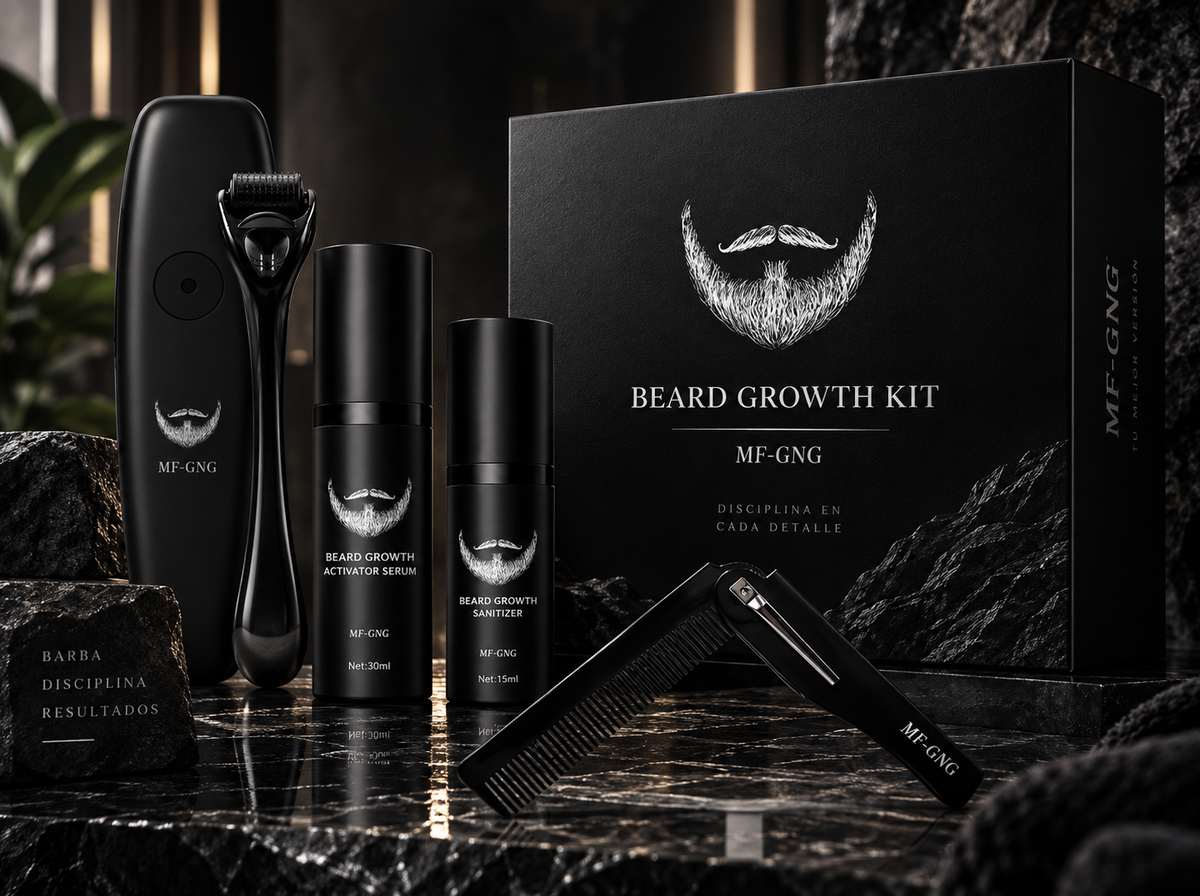 VOREN Beard Routine™ | Kit Premium para Barba 4 en 1