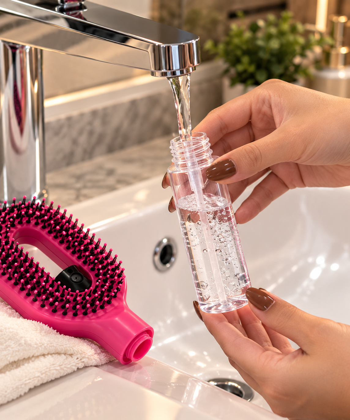 VOREN AquaBrush™ | Cepillo Desenredante con Spray